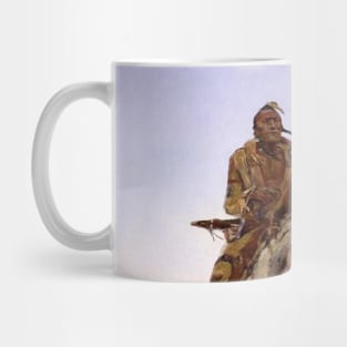 “A Cree Indian” Western Art by Charles Russell Mug